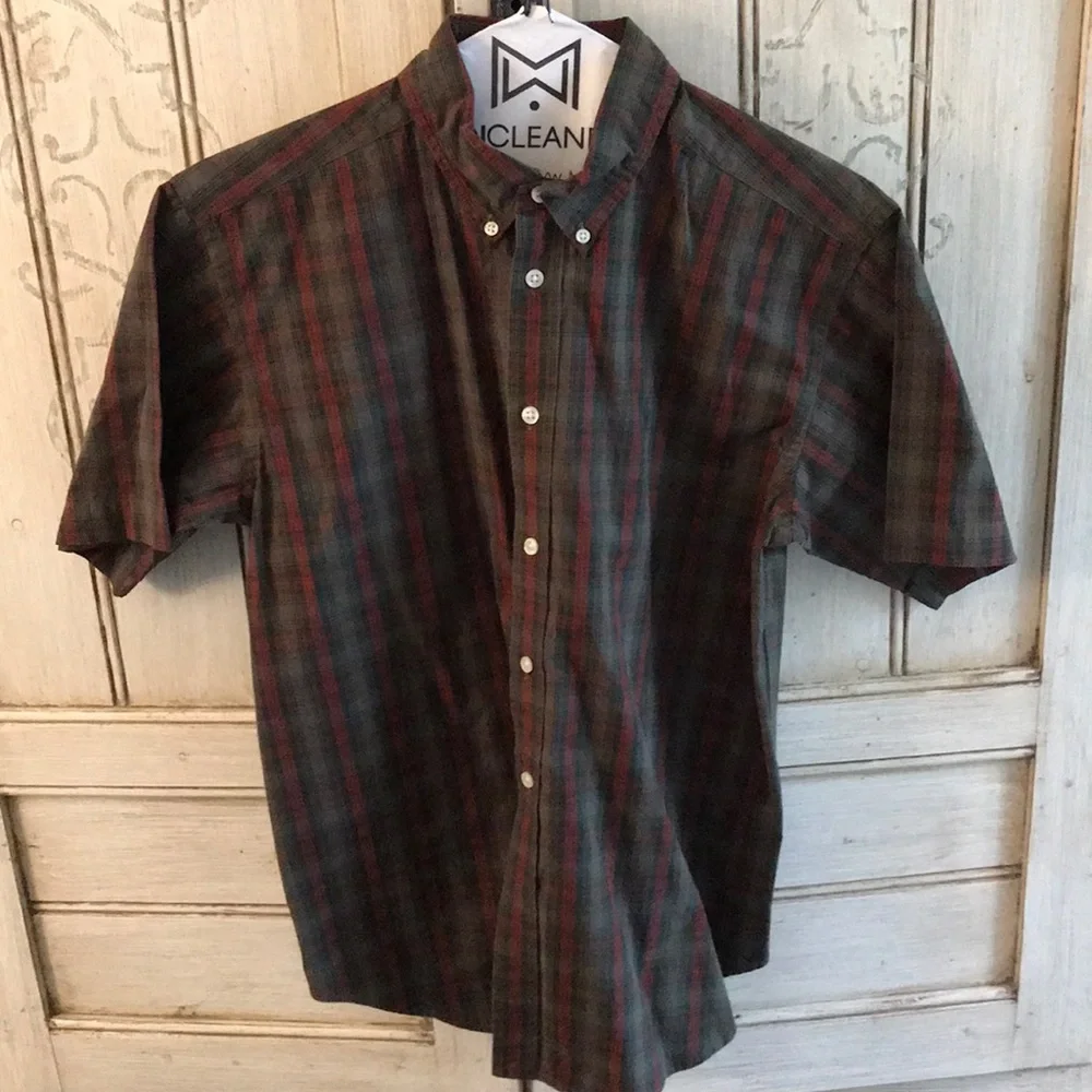 Ralph Lauren older boy plaid button down shirt.